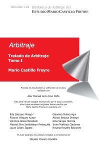 Caratula VOL 124 Tratado de Arbitraje Tomo I