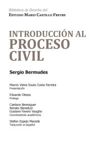 Caratula Introduccion al proceso civil