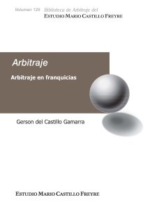 Caratula VOL 125 Arbitraje en franquicias